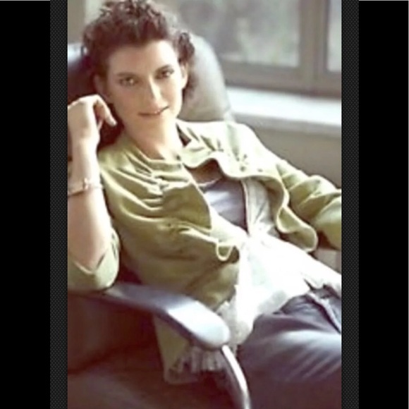 TABITHA Anthropologie Sweet Ruffle Wool Cropped - Picture 2 of 8